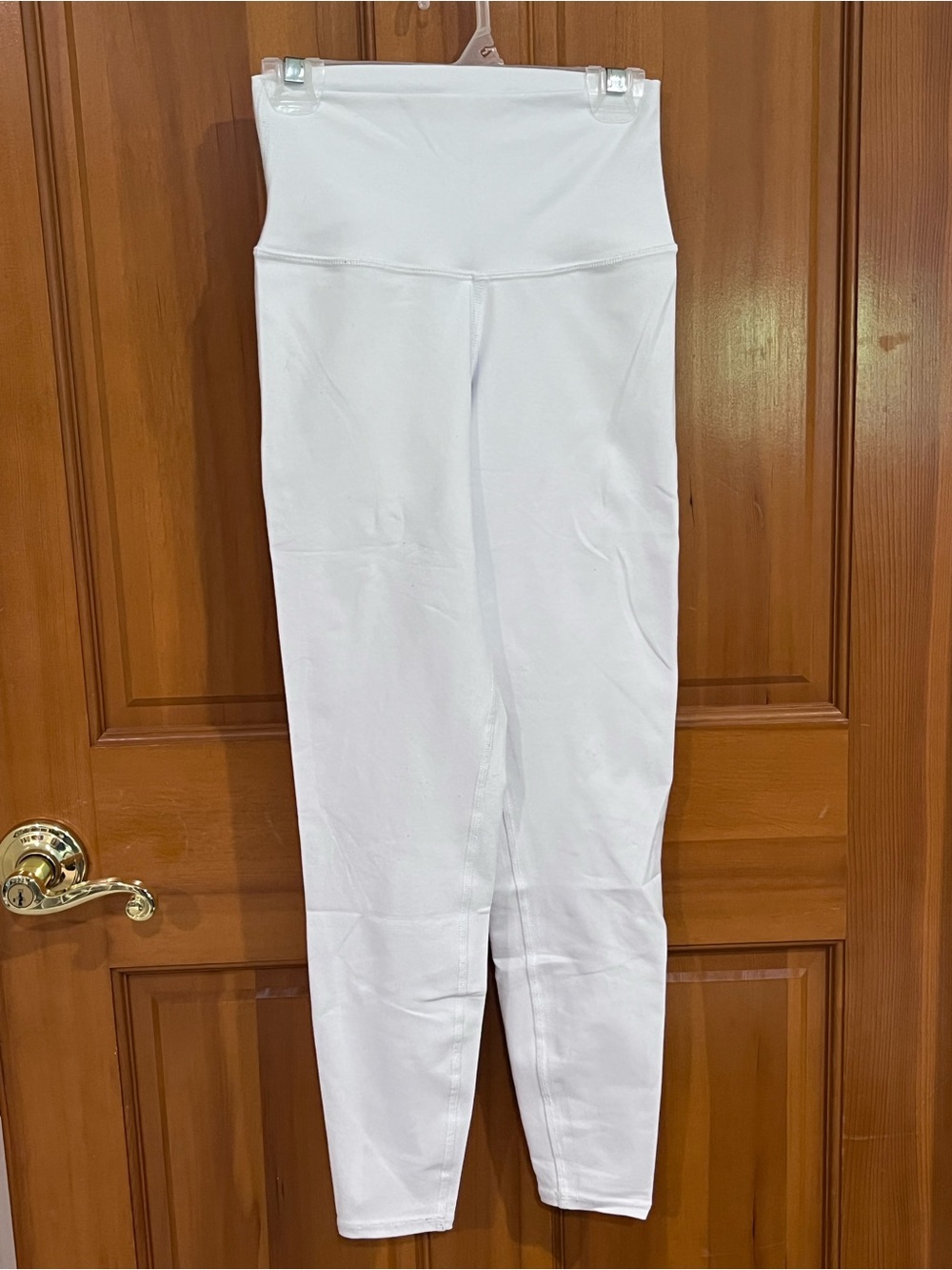 ALO Yoga White High-Waist Leggings